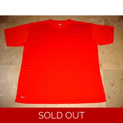 Nike Dri-Fit Lightweight Short Sleeve Swoosh Training Shirt Red 4XL